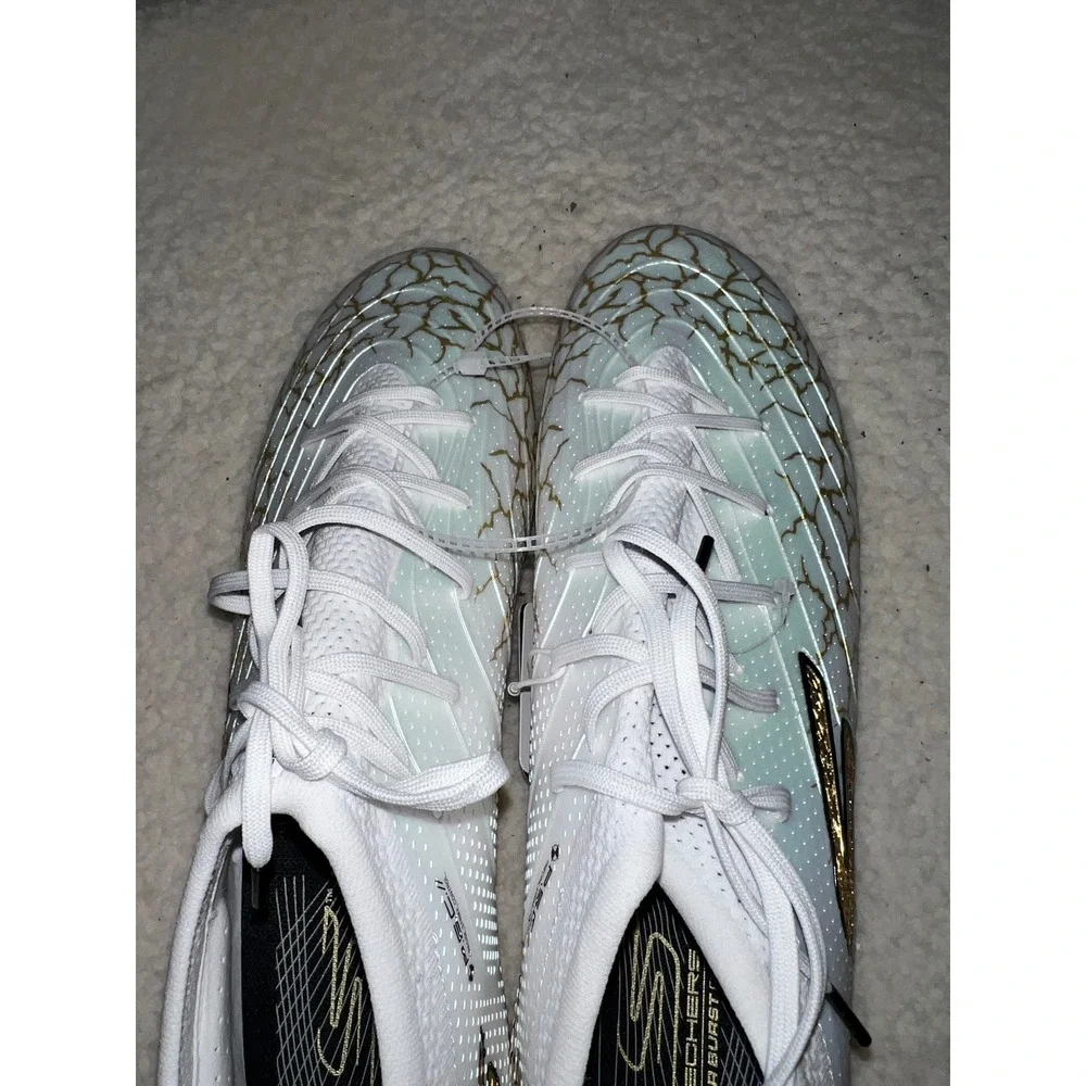 NWT Skechers SKX_01 Hyper Burst Pro Soccer Cleats Mens 13 White Gold 252021 WBGD